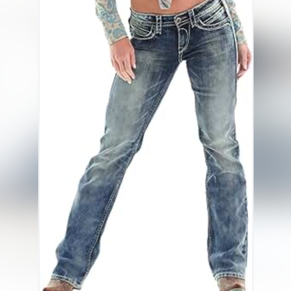 Blac Label Pink Distressed Jeans